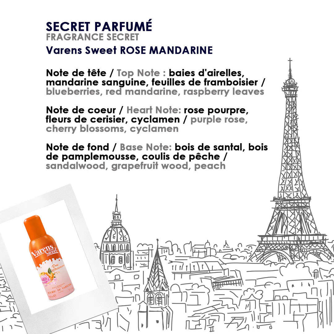 Varens Sweet Rose Mandarine Body Fragrance - Image 4